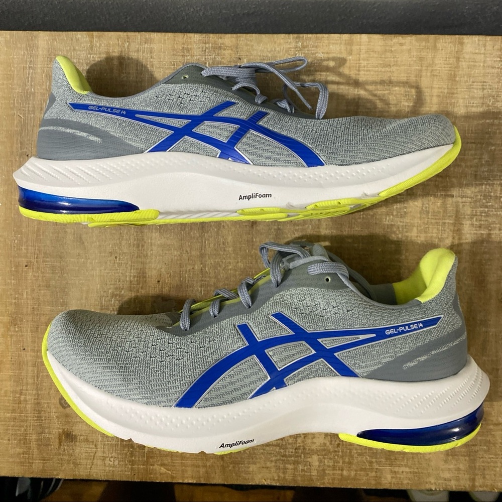 Asics Gel-Pulse 14 1011B491-025 Sneakers Men's US 9 Gray Running Shoes TF2655